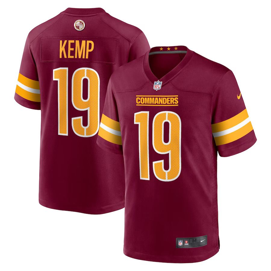 Men Washington Commanders #19 Marcus Kemp Nike Burgundy Game Player NFL Jersey